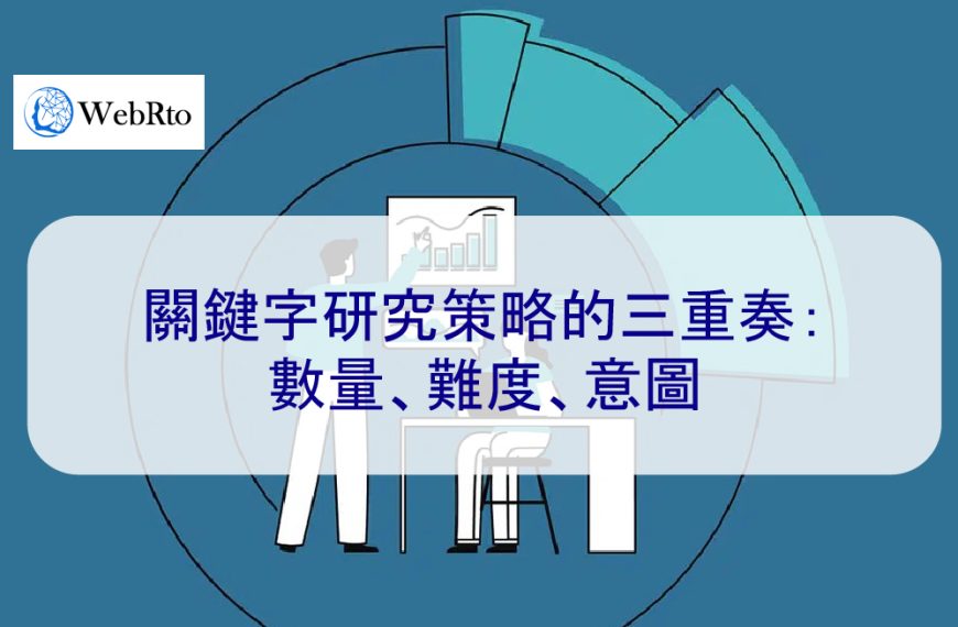 關鍵字研究策略的三重奏：數量、難度、意圖 2026