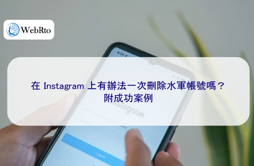 在 Instagram 上有辦法一次刪除水軍帳號嗎？